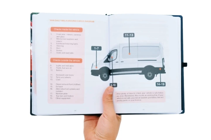 HGV Drivers Diary - Van Daily Walkaround Check Diagram Spread