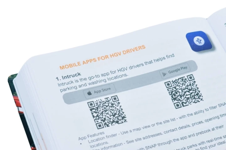 HGV Drivers Diary - Mobile Apps Page Close-Up
