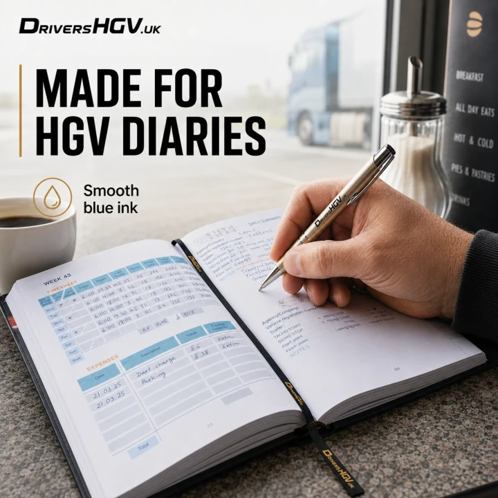 HGV Drivers Diary - Made for HGV Diaries Pen Lifestyle Promotional Banner