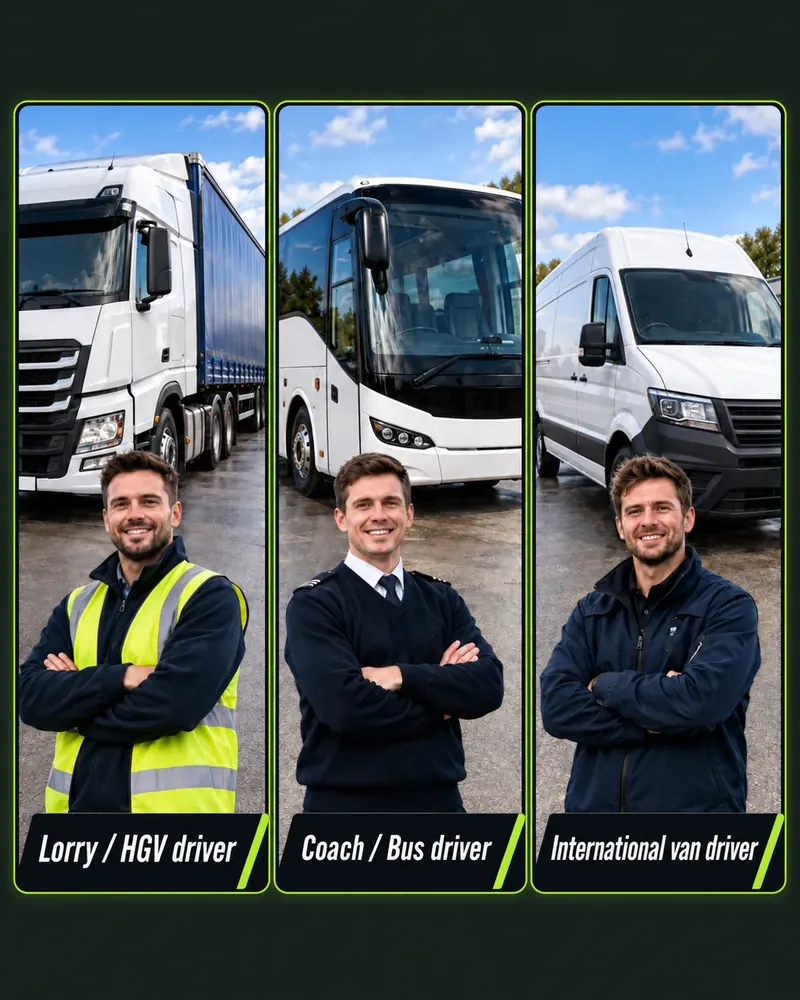 HGV Drivers Diary for lorry, coach, bus and international van drivers