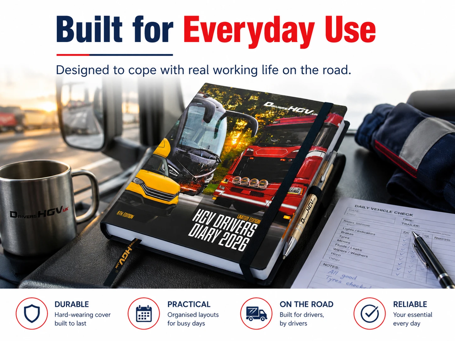 HGV Drivers Diary 2026 built for everyday use on the road